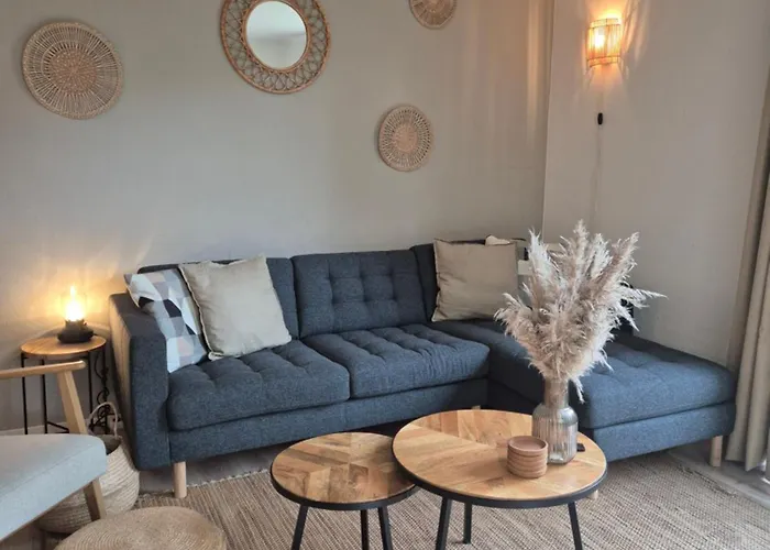 בית נופש Cozy No 2 Wellness Hottub, Sauna En Houtkachel *